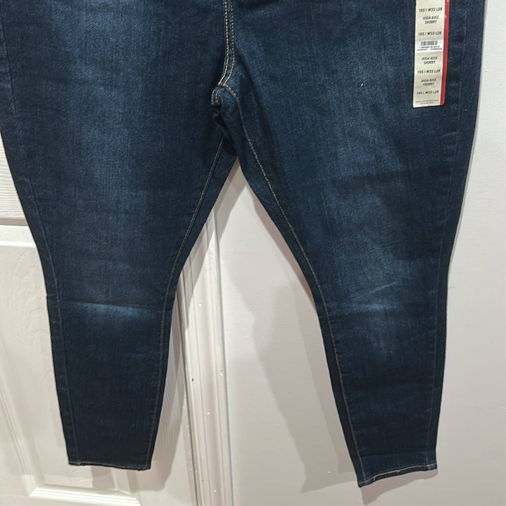 Signature by Levi Strauss Women's Skinny Jeans - Dark Blue - Picture 8 of 16
